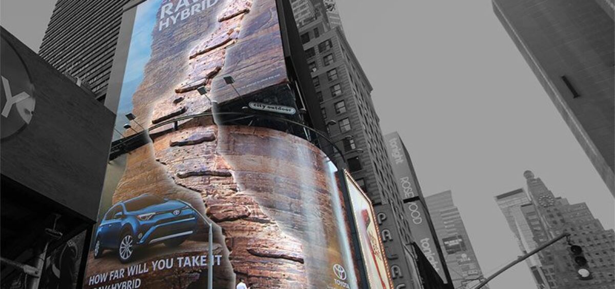 Publicidad de camioneta en Nueva York