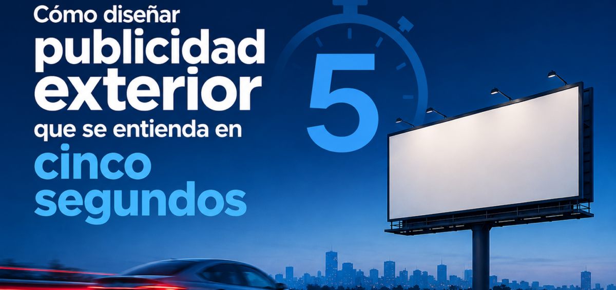 Cómo diseñar publicidad exterior que se entienda en cinco segundos 12 5s