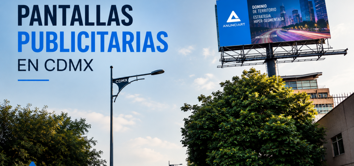 Pantallas publicitarias en CDMX