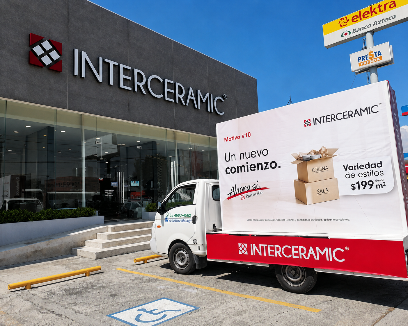 Campaña de valla móvil Interceramic