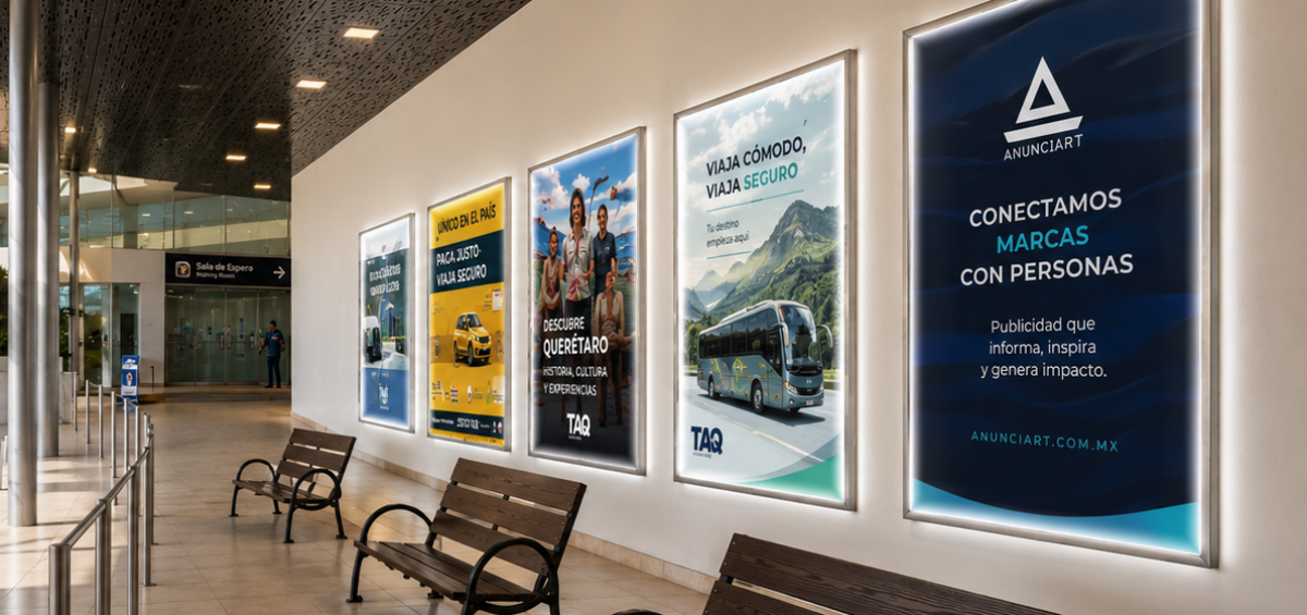 publicidad en la central de autobuses de queretaro