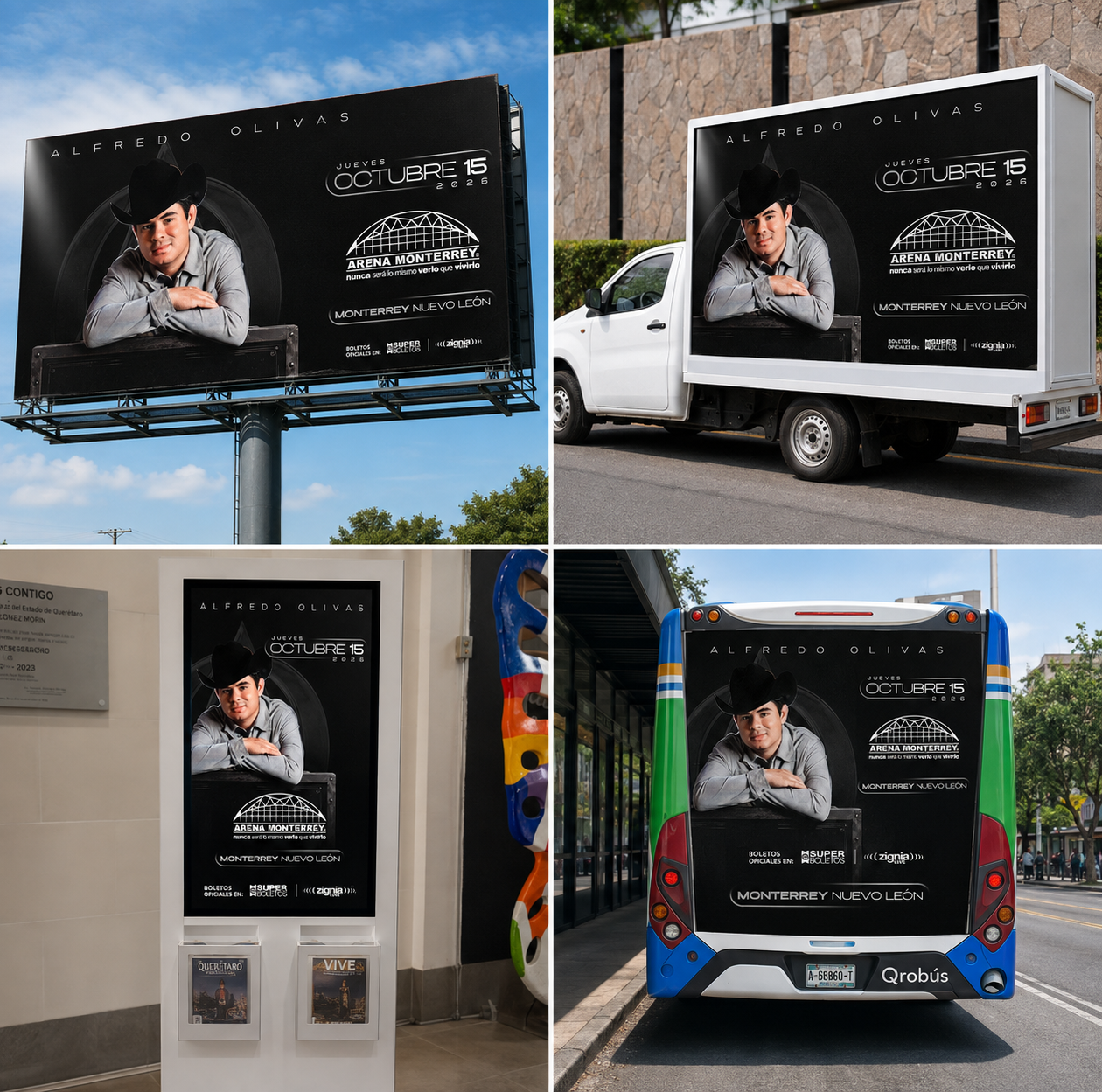 cómo se promocionan conciertos y eventos masivos