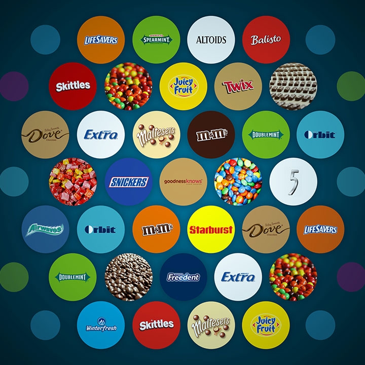 Distintas marcas de Mars México.
